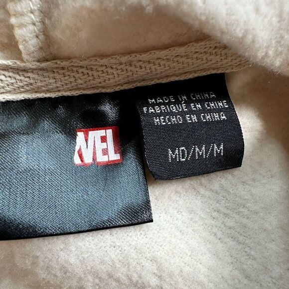 NWT Marvel Unisex Cream Color Graphic Hoodie - Size Medium - Picture 5 of 6